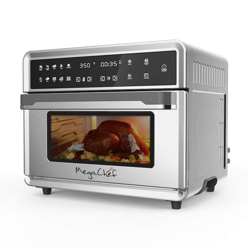 MegaChef 10in1 Electronic Multifunction 360 Degree Hot Air Technology Countertop Oven