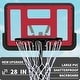 preview thumbnail 8 of 21, Roomfitters Portable Basketball Hoop with 28 Inch Backboard, Adjustable Height 4.8-7.7ft and Stable Base with Wheels