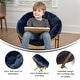preview thumbnail 17 of 56, Kids Folding Synthetic Fur Saucer Chair for Playroom or Bedroom - 12.25"D x 22.75"W x 22"H