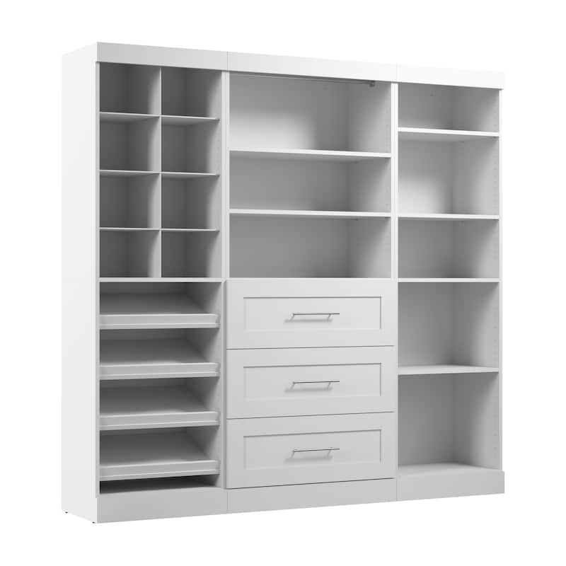 Pur 86-Inch Closet Organizer with Storage Cubbies by Bestar