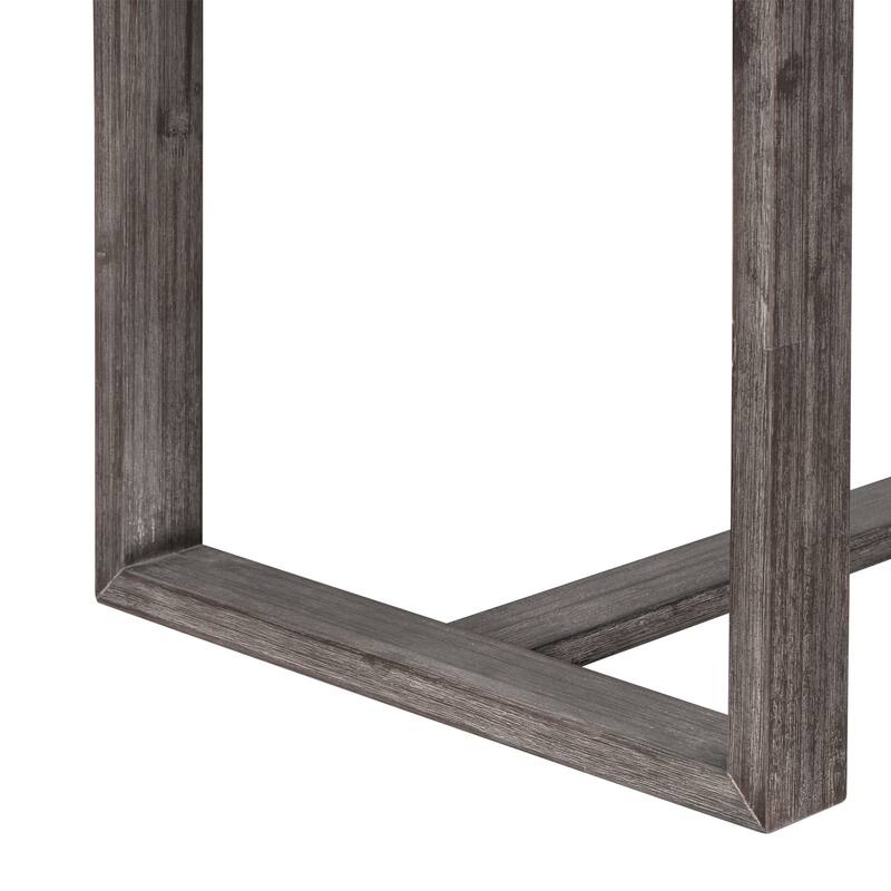 Gray Farmhouse 5-Piece Counter Height Dining Table Set with 4 Chairs