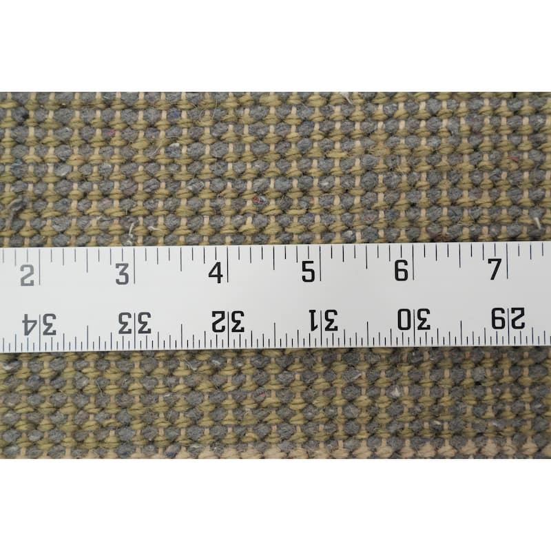 Hand Knotted Oriental 100% Wool Carpet Modern Stripe Multi-Colored Gabbeh Area Rug - 6' 3'' X 4' 7''