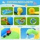 preview thumbnail 4 of 5, 11-in-1 Inflatable Water Slide Park w/ Pool, Climber & Games - 196x160x85 IN