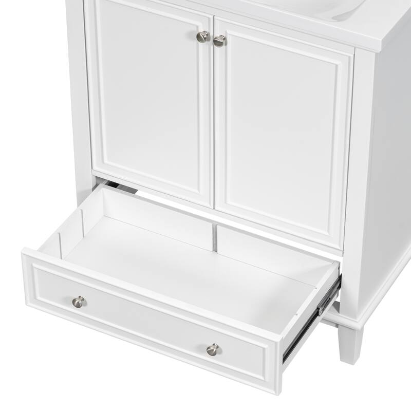30" Bathroom Vanity with Solid Frame and MDF Board