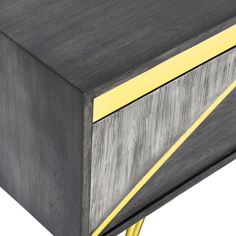 Moasis 78.7-inch Mid-Century TV Stand with 2 Cabinet