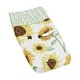 preview thumbnail 1 of 4, Sweet Jojo Designs Yellow and Green White Boho Floral Sunflower Collection Girl Changing Pad Cover - Farmhouse Watercolor Flower