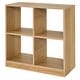 preview thumbnail 3 of 23, Children’s Toy Storage Organizer with 4 Open Cubes and Top Shelf for Bedroom or School Use - 29" x 13" x 29" (L x W x H) Natural