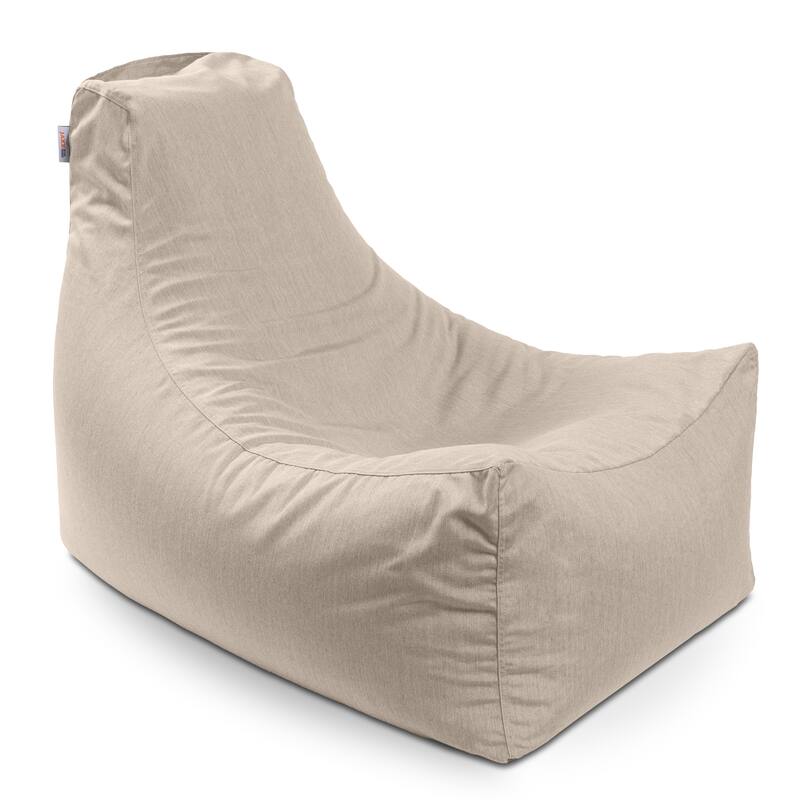 Jaxx Juniper Sunbrella Fabric Outdoor Bean Bag Patio Chair - Flax