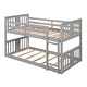 preview thumbnail 20 of 26, Twin Over Twin Bunk Bed with Built-in Ladder and Guardrail