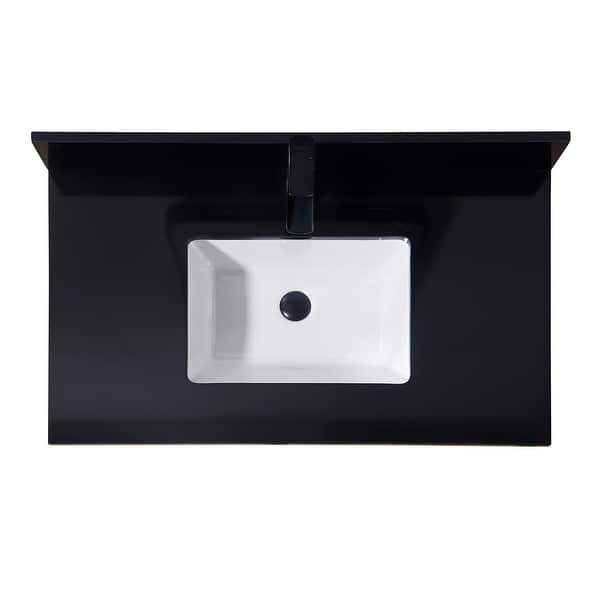 slide 2 of 26, Altair Feltre Bathroom Vanity Countertop in Imperial Black Finish