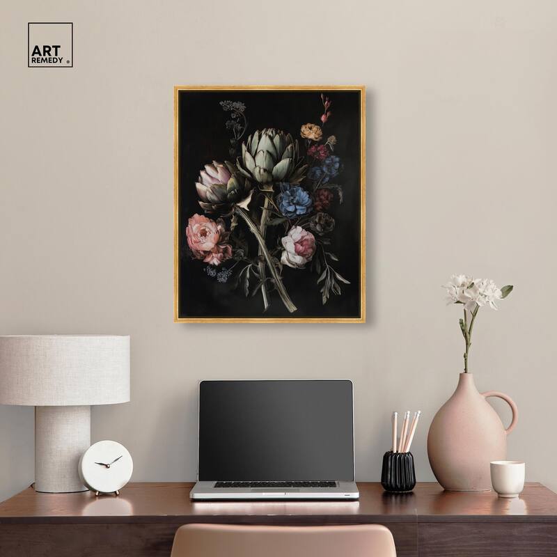 Moody Artichoke III Canvas by Art Remedy