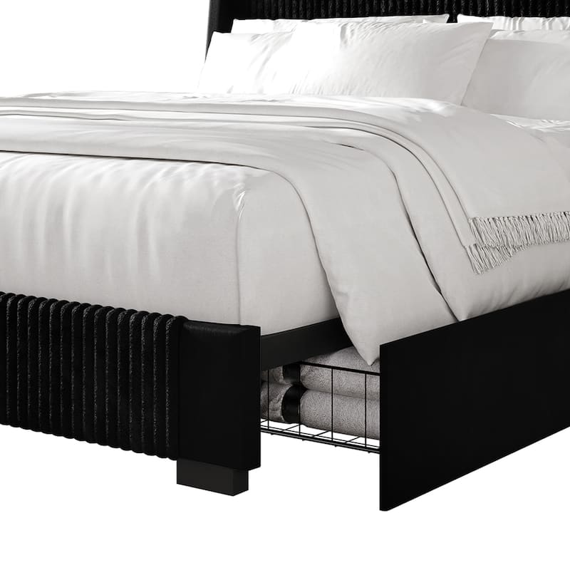 CraftPorch Corduroy Luxurious Bed