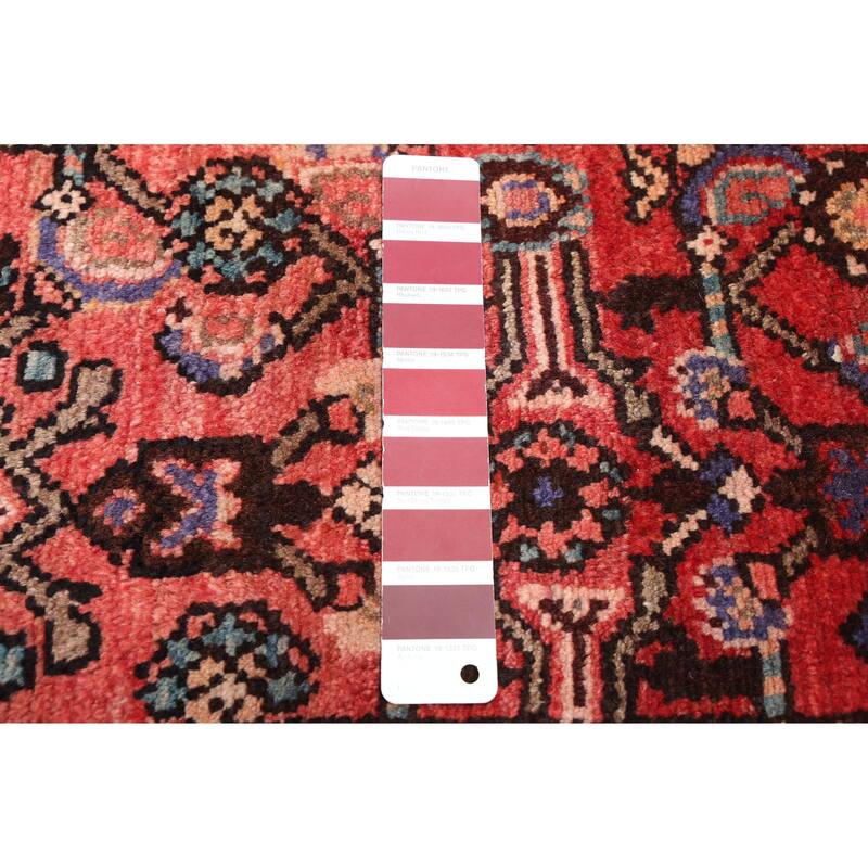 ECARPETGALLERY Hand-knotted Andelz Red Wool Rug - 3'6 x 9'9