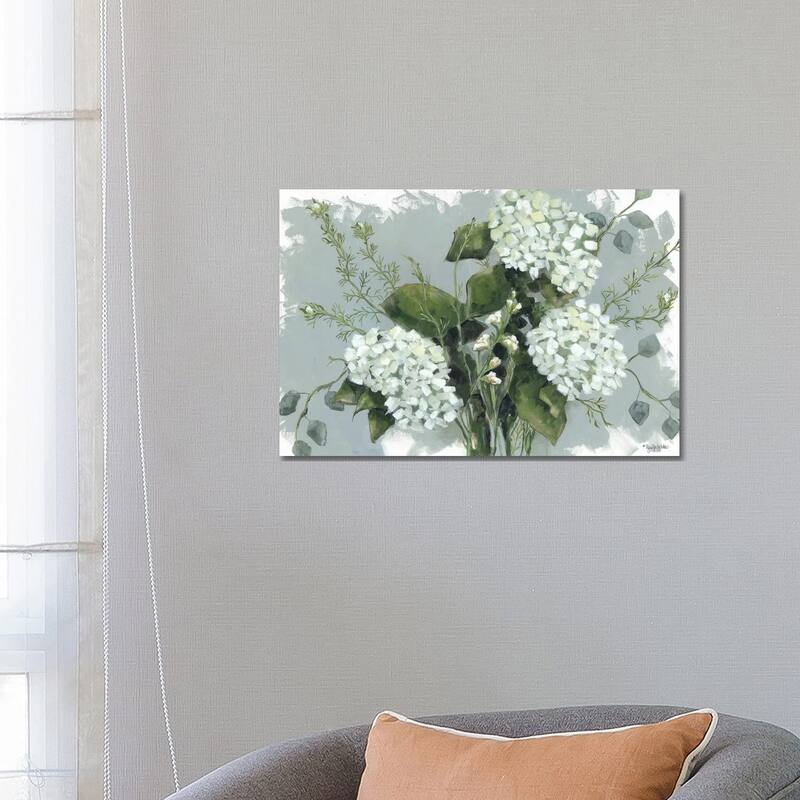 iCanvas "Hydrangeas In White" by Jennifer Holden Canvas Print - 18x26x1.5
