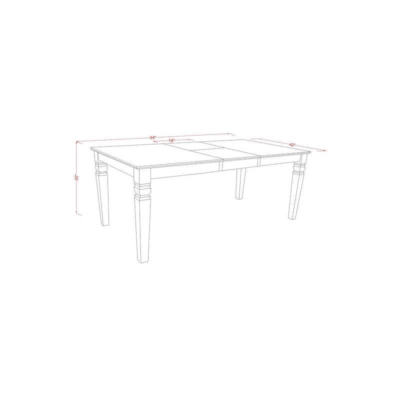 Dining Room Set 9 Piece - Kitchen Table with Chairs - Modern Black Finish - Hardwood Construction