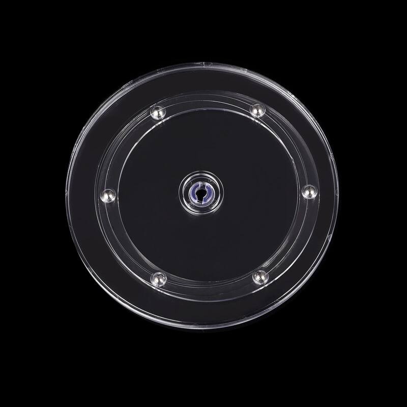 7inch Rotating Swivel Stand with Steel Ball Lazy Susan Base Turntable - Clear