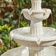 preview thumbnail 18 of 36, Glitzhome 45.25"H Oversized 3-Tier Pedestal Ceramic Resin Outdoor LED Fountain