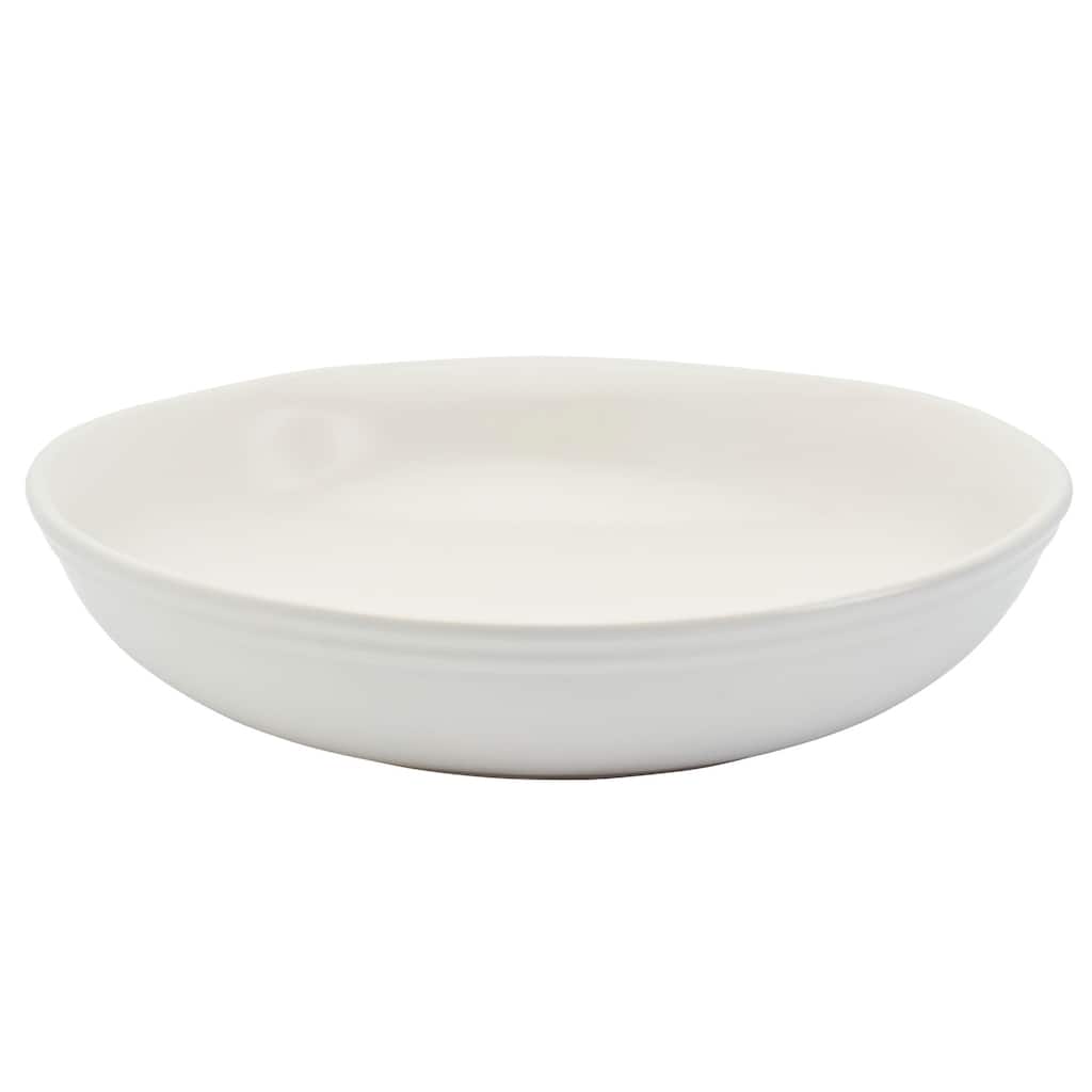 Bee & Willow White Earthenware 13" Serve Bowl