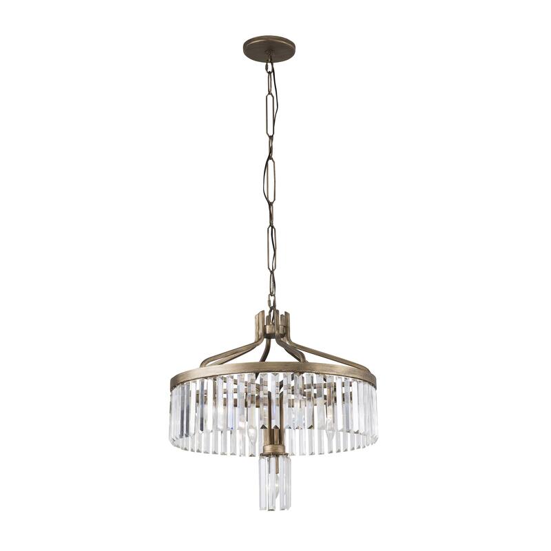 Varaluz Social Club 2-Tier Crystal Pendant - Havana Gold