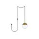 Option Brass and Clear Shade