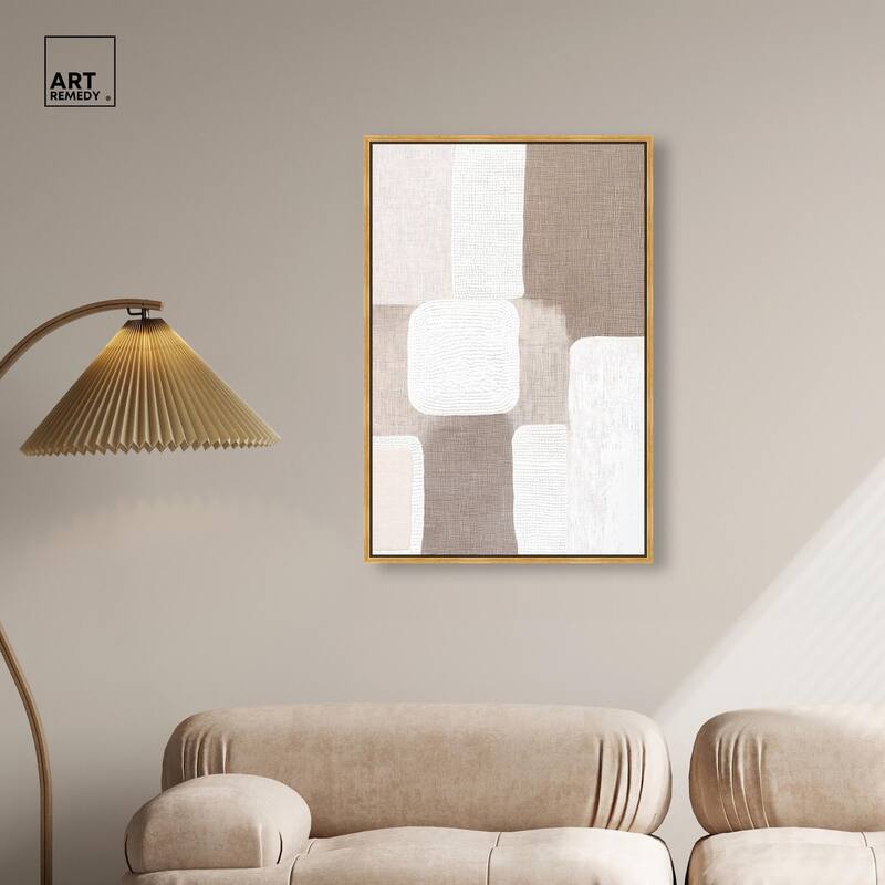 Stucco Squares I Canvas by Art Remedy