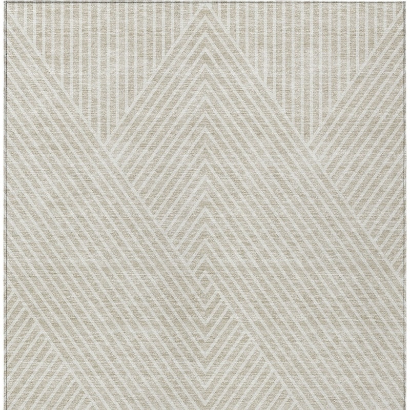 HomeRoots Geometric Transitional Rectangle Outdoor Rug