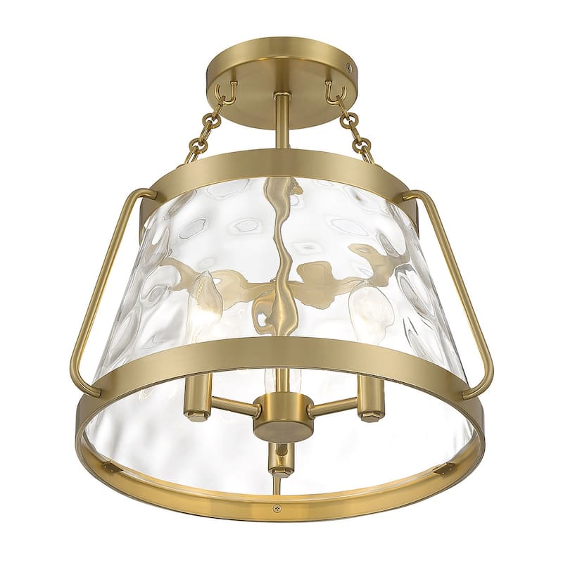 Savoy House 6-1802-3 Crawford 3 Light 15" Wide Semi-flush Ceiling