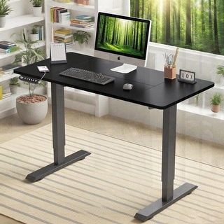 Electric Standing Desk 55 Inch Height Adjustable Lift Up Desk for Home ...