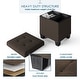 preview thumbnail 136 of 192, Empyrean Tuffted Folding Foot Rest Storage Ottoman Bench with Storage Bins