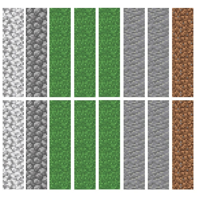 Minecraft Block Strips Peel And Stick Wall Decals by RoomMates