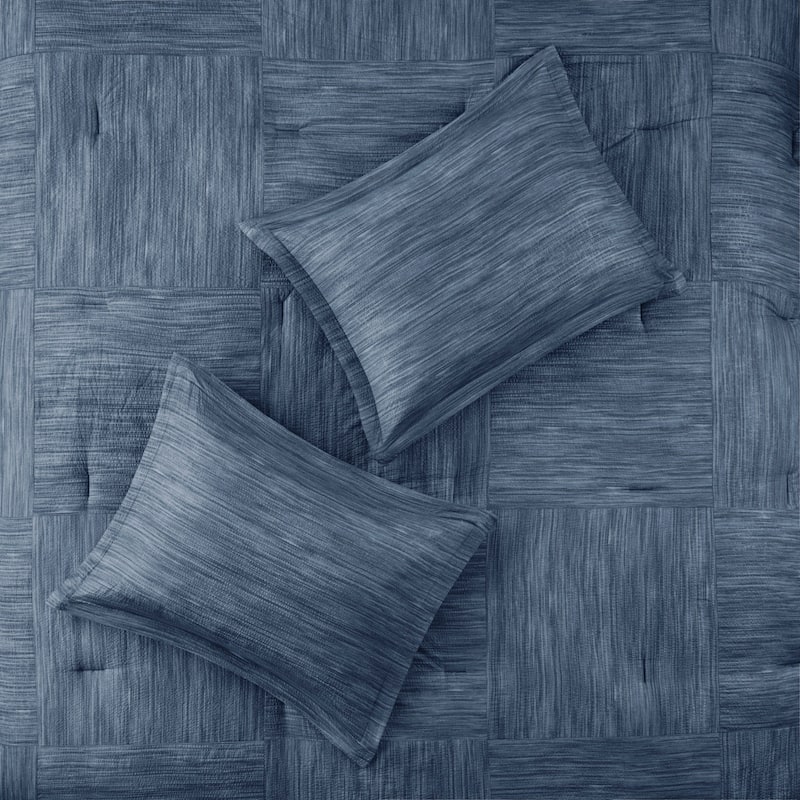 Madison Park Clayton 7 Piece Printed Seersucker Comforter Set