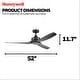 preview thumbnail 7 of 33, 52" Honeywell Lynton Indoor/Outdoor Ceiling Fan with Color Changing LED Light, Remote Control, High Performance Blades