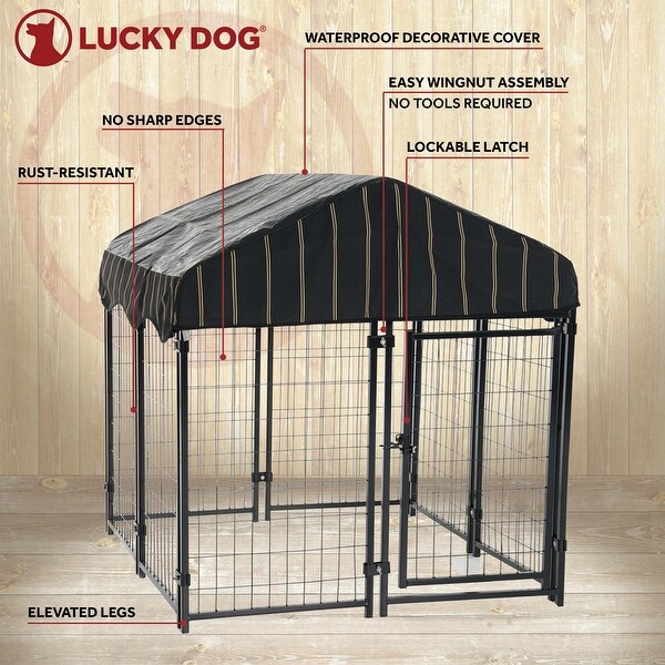 lucky dog kennel cover