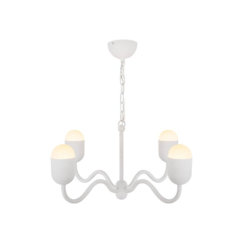 Alora Lighting CH558427 Effie 4 Light 27" Wide Chandelier with Frosted