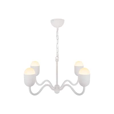 Alora Lighting CH558427 Effie 4 Light 27" Wide Chandelier with Frosted