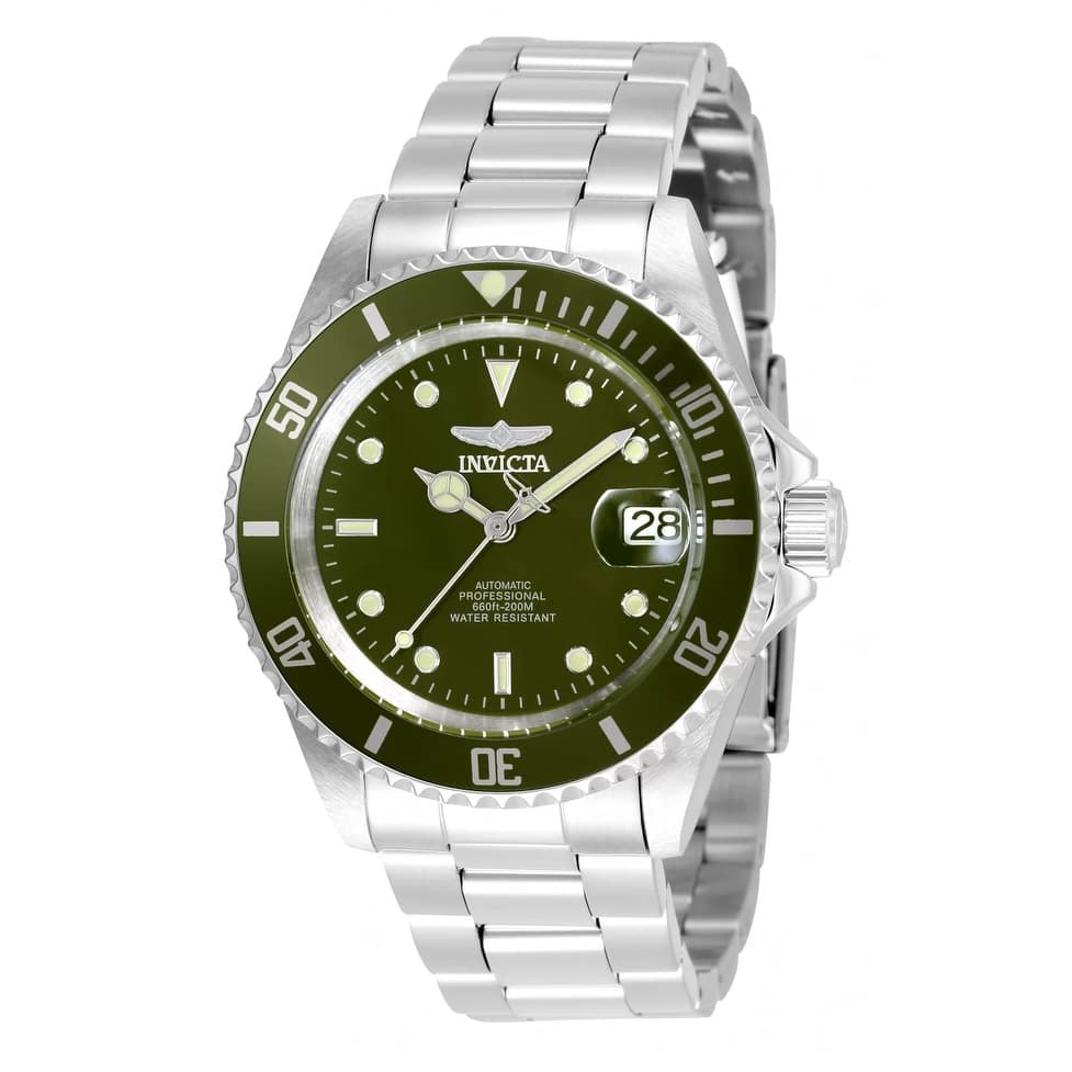Invicta Men's 35690 Pro Diver Automatic 3 Hand Military Green Dial Watch