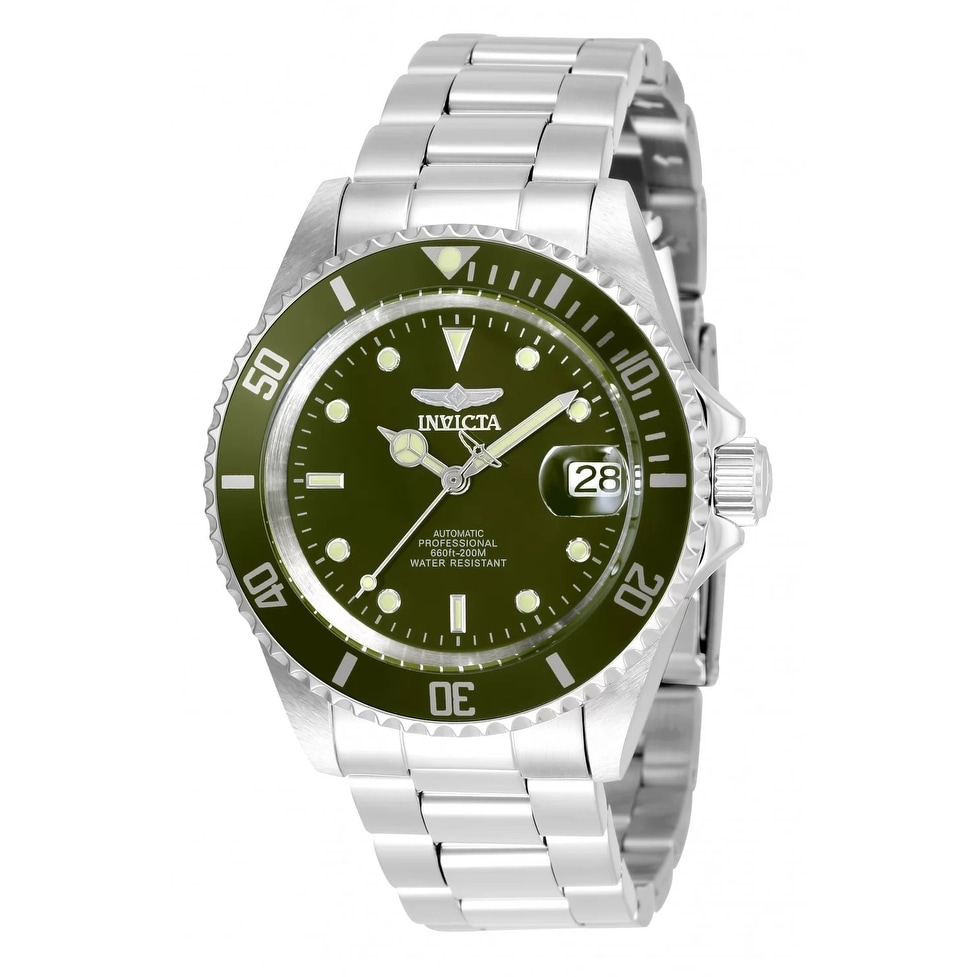 Invicta Men's 35690 Pro Diver Automatic 3 Hand Military Green Dial Watch