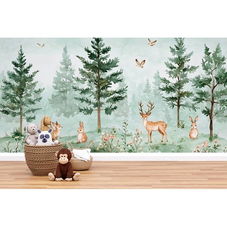 bunny wallpaper nursery