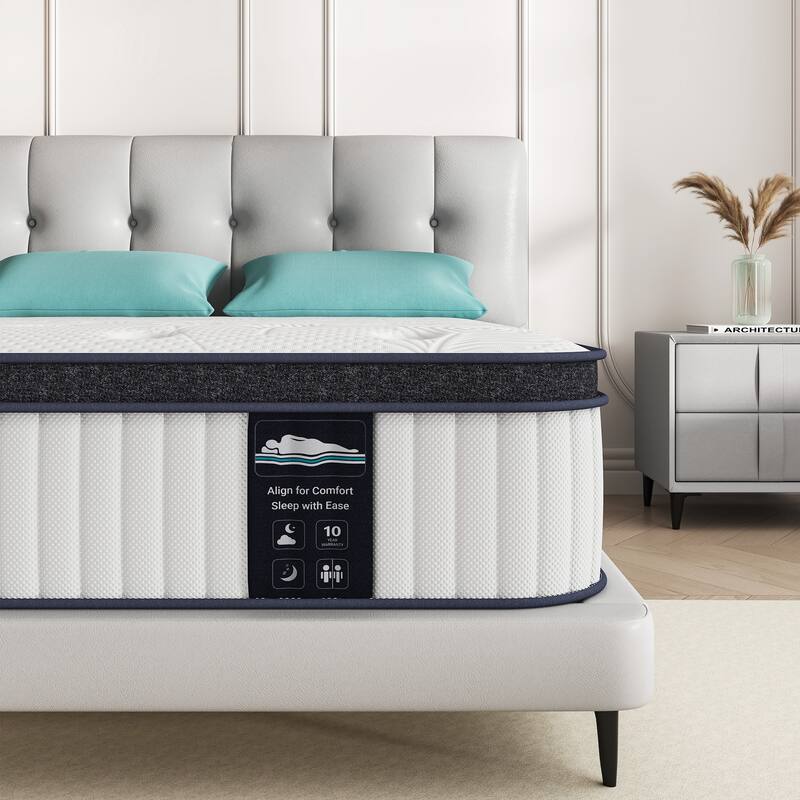 12-Inch Memory Foam and Pocketed Spring Hybrid Mattress,Matress in a Box - Full