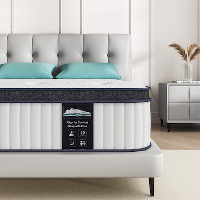12-Inch Memory Foam and Pocketed Spring Hybrid Mattress,Matress in a Box