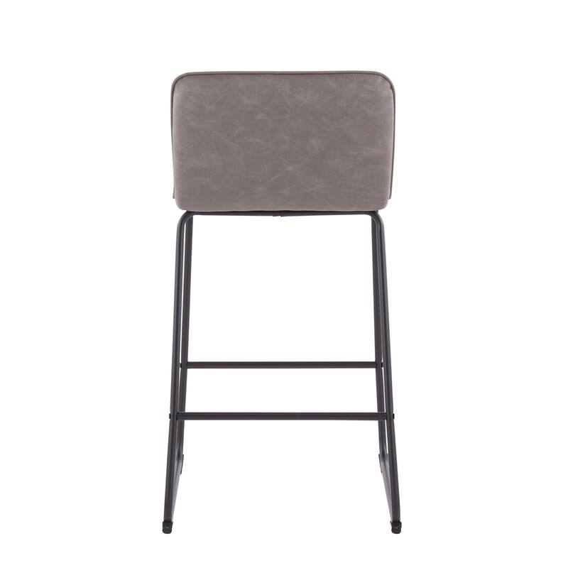 Carbon Loft Kerby Black Fixed-Height Counter Stool - Set of 2