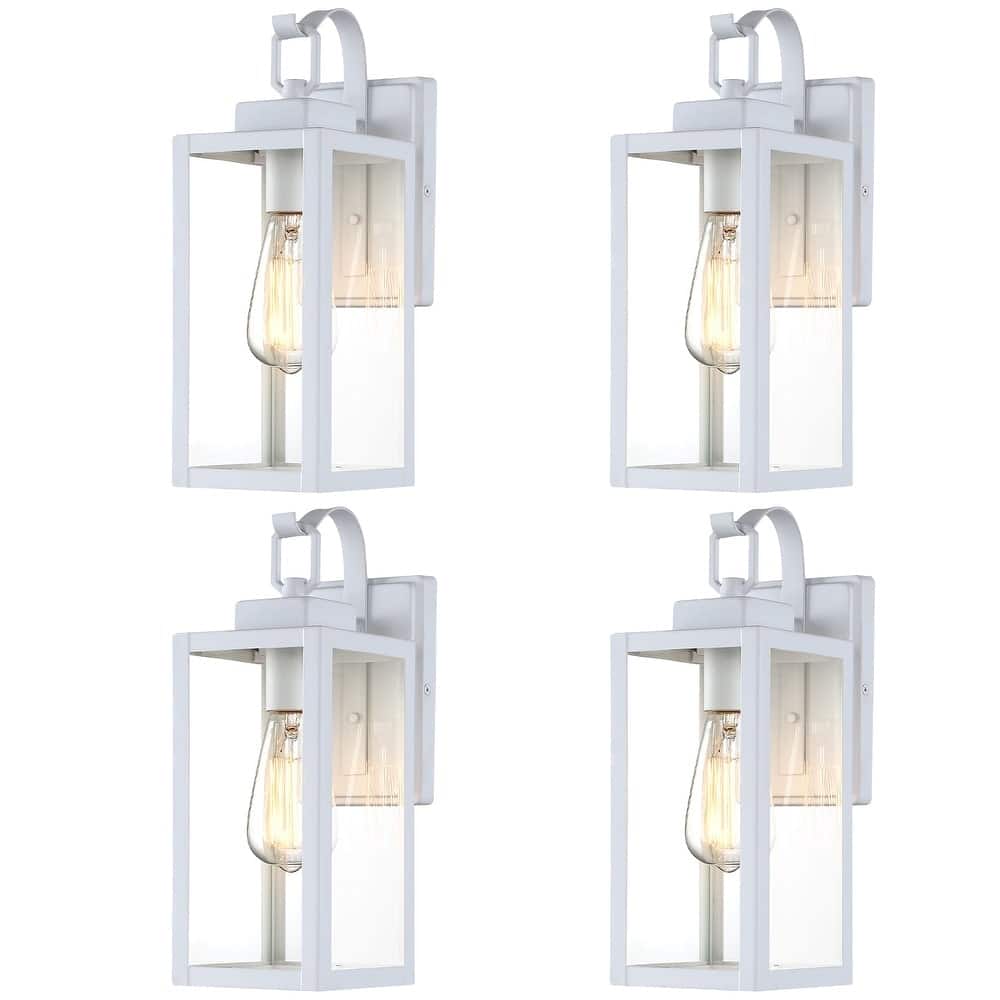 4 Pack 1-Light Outdoor Wall Sconce - 5"x6.7"x13.75"