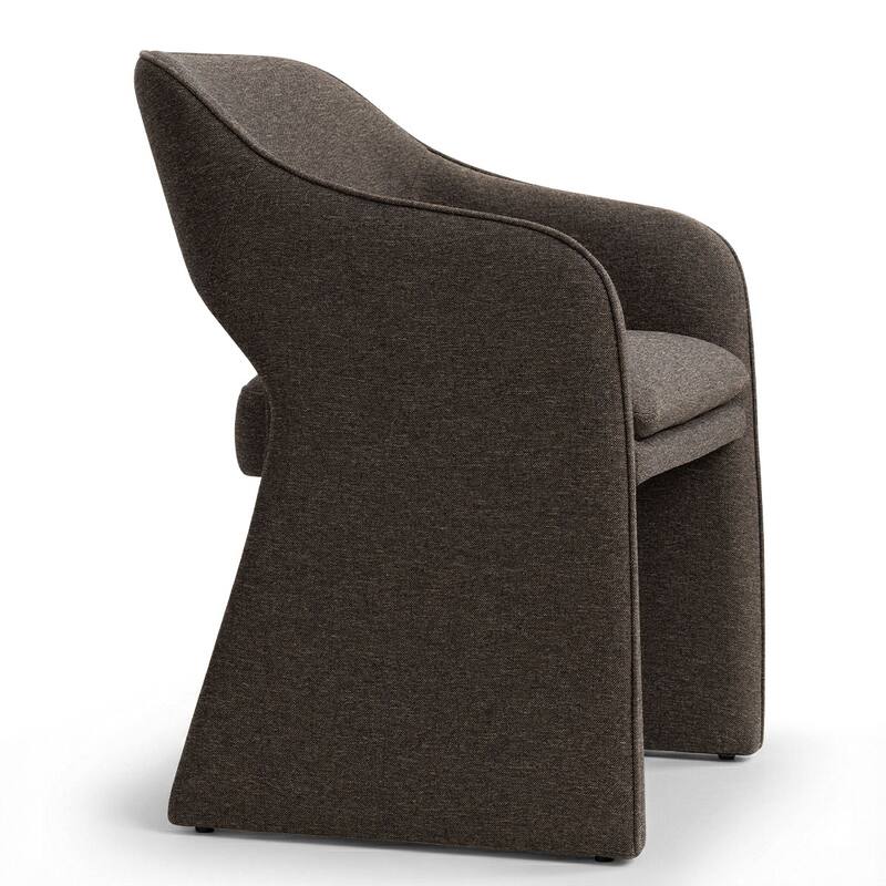 Upholstered Dining Chairs Set of 4 with Open-Back Design and Performance Fabric