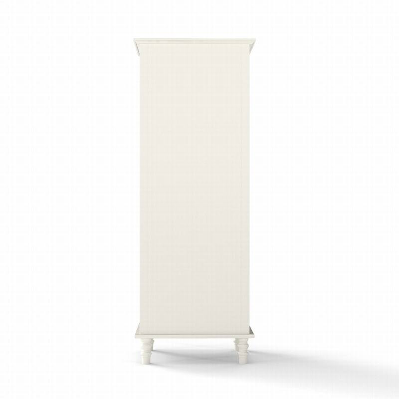 Modern 52.36" Wooden Buffet Cabinet with Glass Doors and Double Drawer for Living room, Dining Room Hallway Entryway