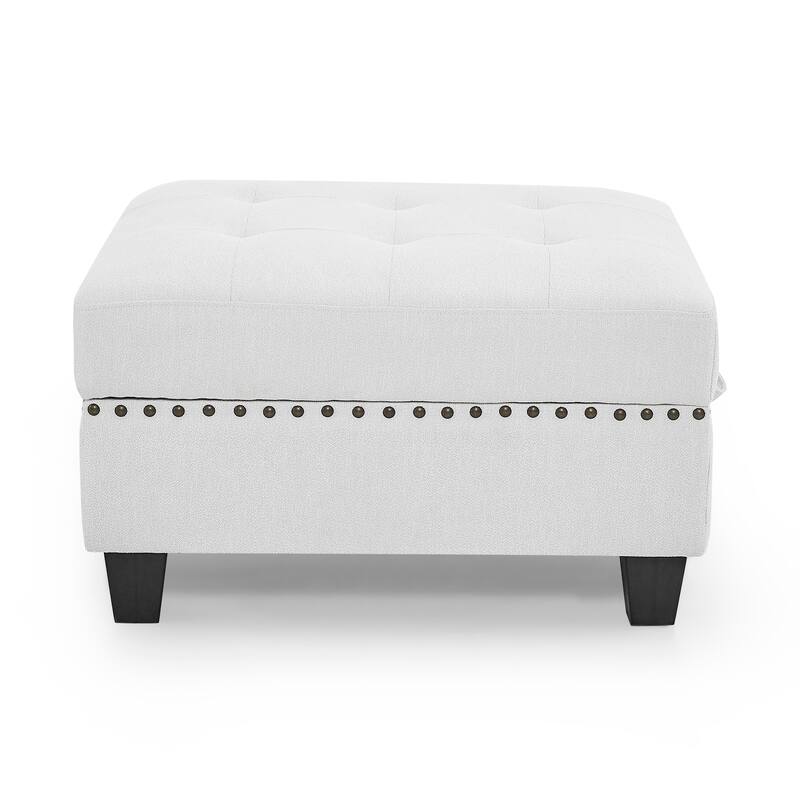 Ottoman for Modular Sectional,Grey(25.5"x31.5"x19")