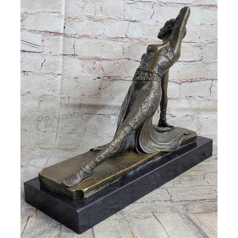 Handmade Art Nouveau By~D.H Chiparus~ Dancer Dance Dancing Bronze Sculpture