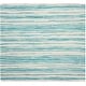 preview thumbnail 19 of 61, SAFAVIEH Handmade Rag Rug with Fringe Valborg Casual Stripe Cotton Rug with Fringe 4' Square - Ivory/Green - Square