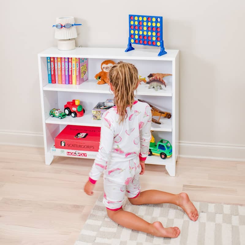 Max and Lily Classic 3-Shelf Bookcase