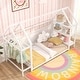 preview thumbnail 16 of 19, Costway Twin Size House Bed Montessori Floor Bed with Detachable
