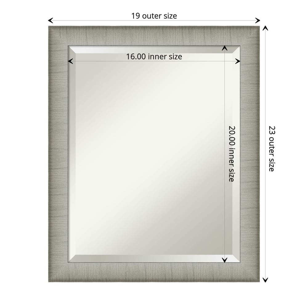 Beveled Bathroom Wall Mirror - Elegant Frame